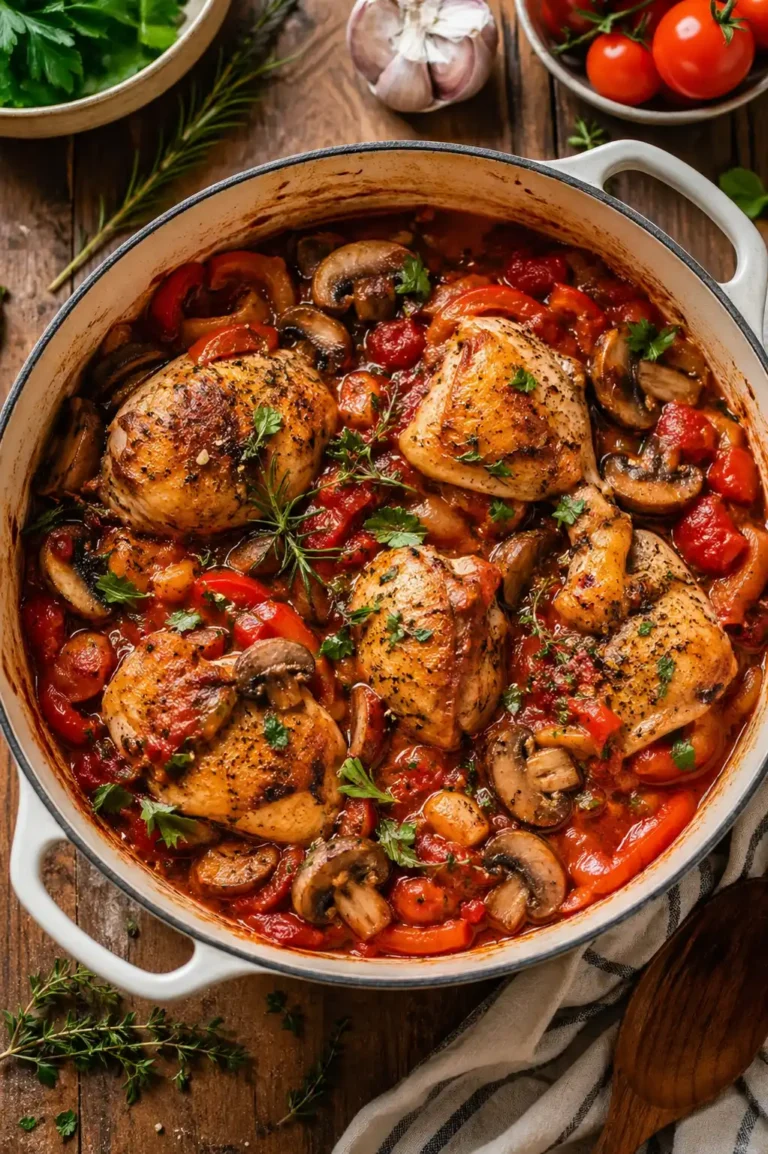 Jamie Oliver Mushroom and Chicken Cacciatore