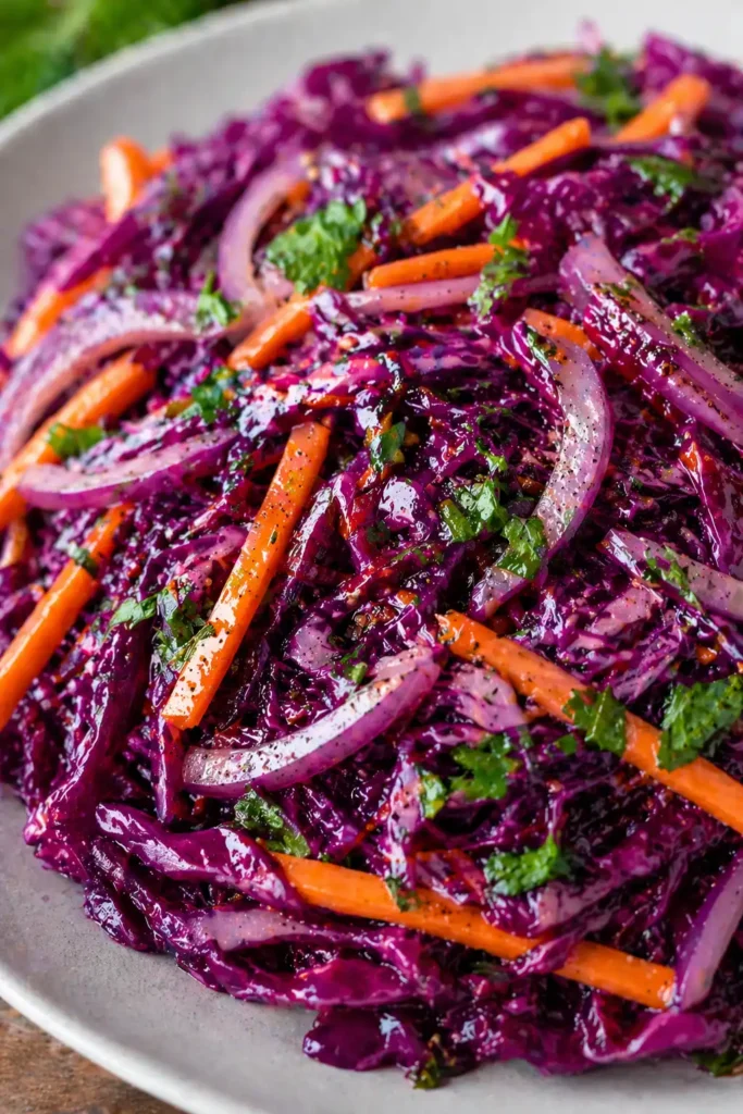 Jamie Oliver red cabbage slaw recipe