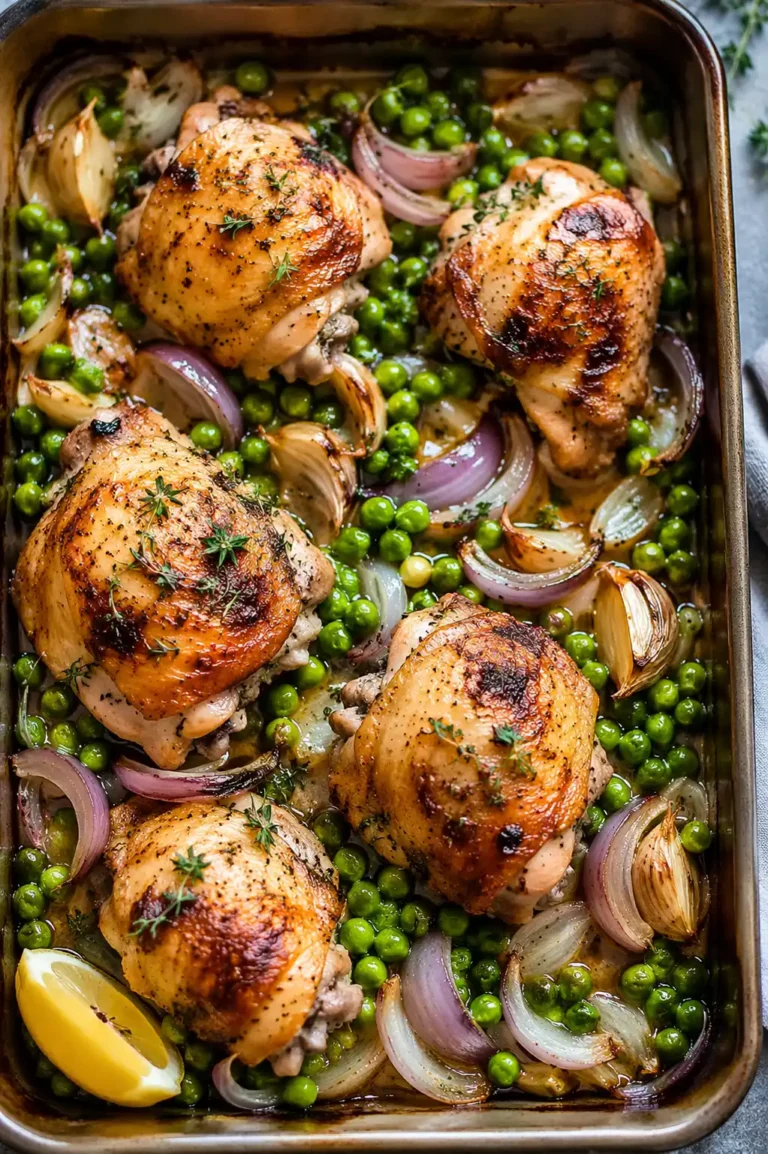 Nigella Chicken and Pea Traybake