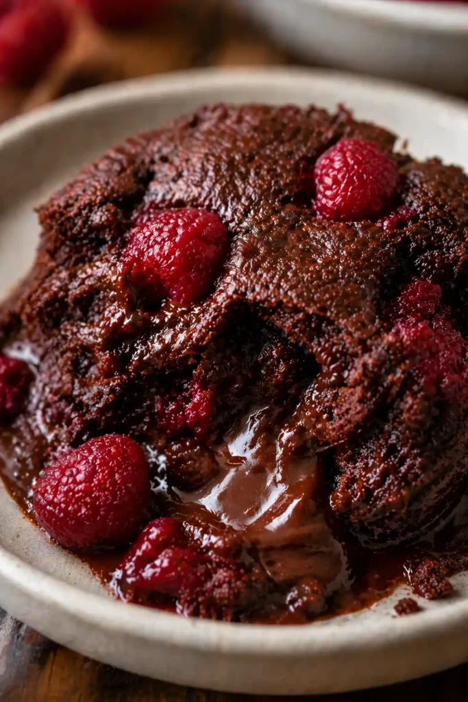 Nigella chocolate raspberry pudding cake