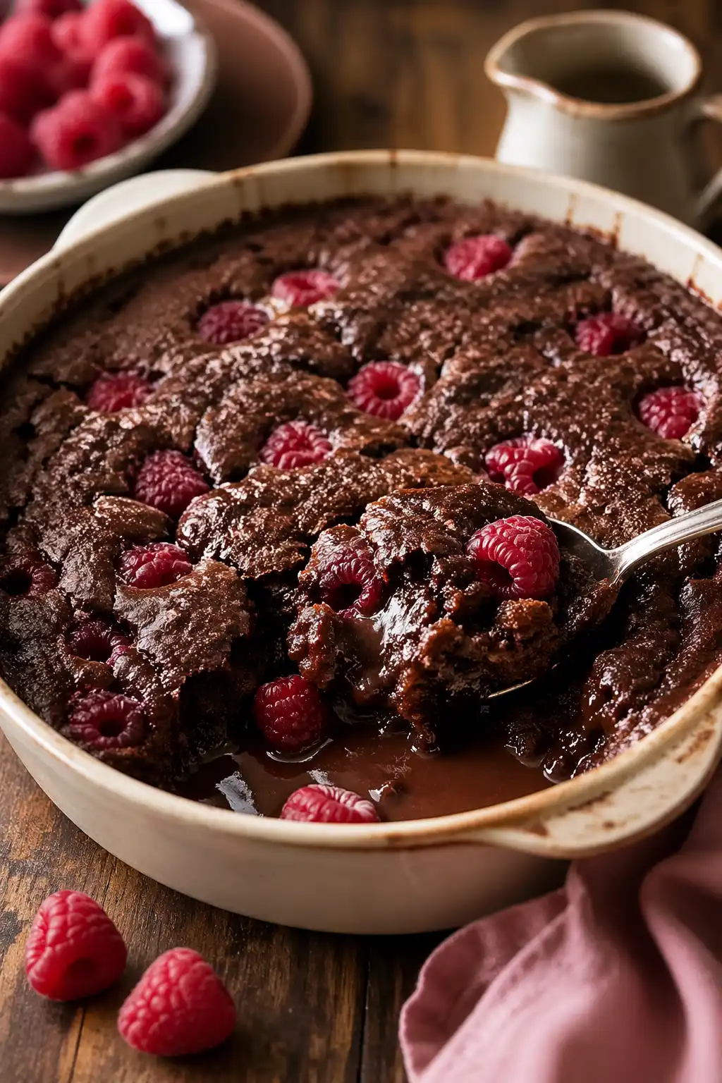 Nigella Chocolate Raspberry Pudding Cake