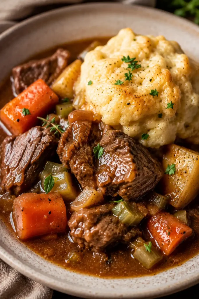 Jamie Oliver Beef Stew and Dumplings