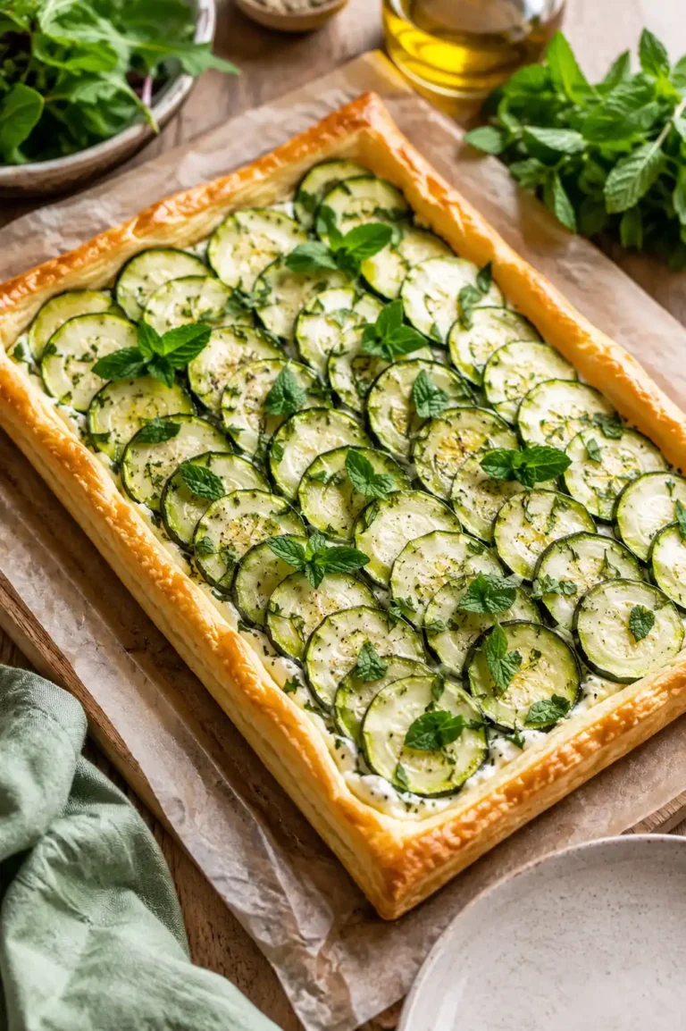 Jamie Oliver Minty Courgette Tart