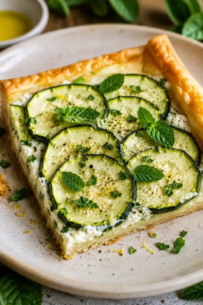 Jamie Oliver Minty Courgette Tart