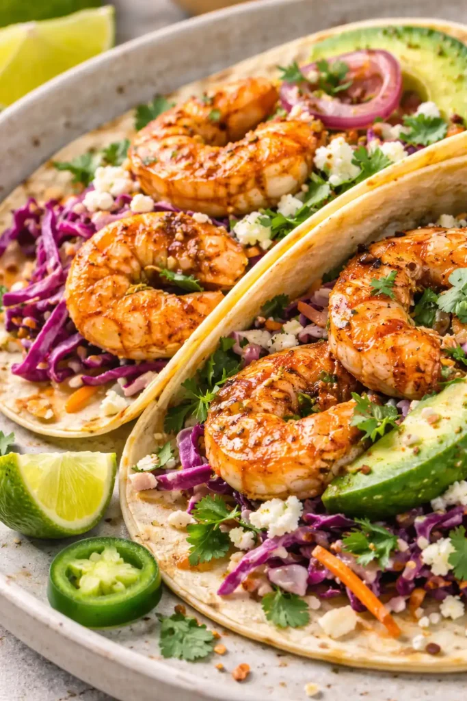 Jamie Oliver Prawn Tacos