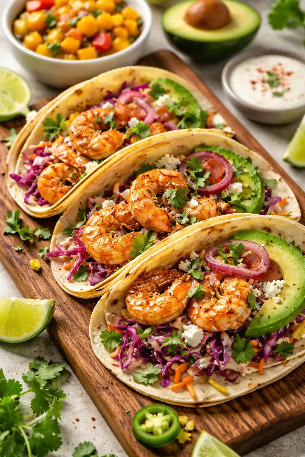 Jamie Oliver Prawn Tacos
