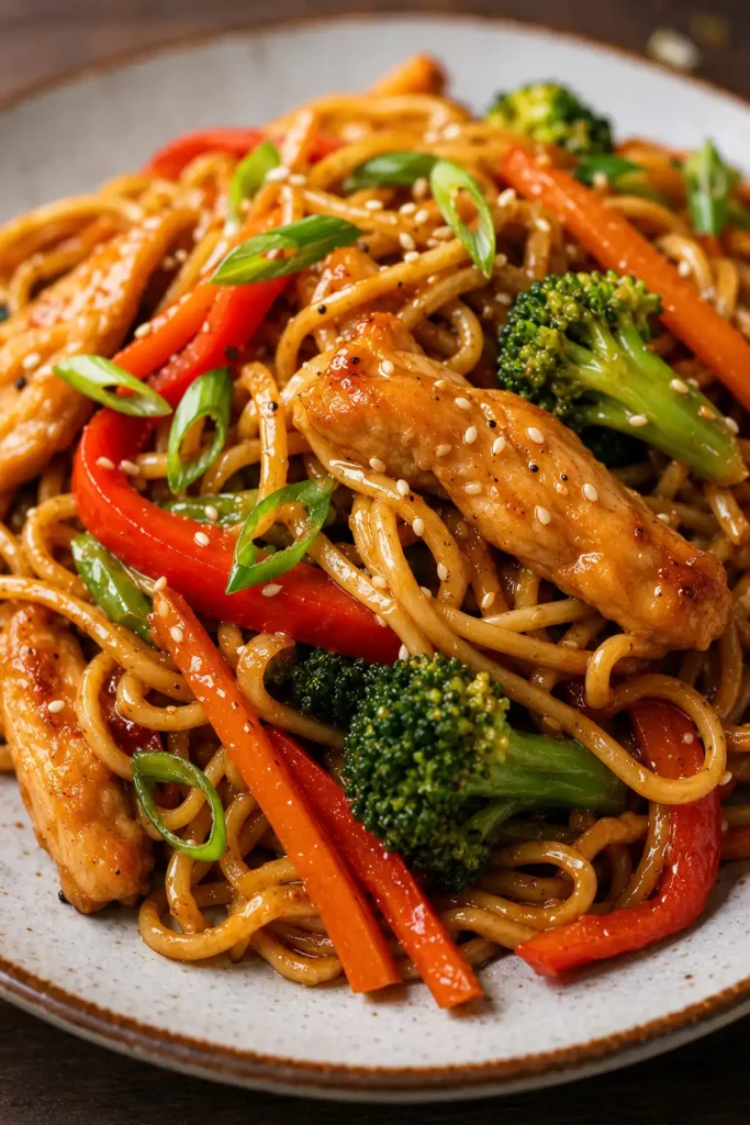 Jamie Oliver chicken noodle stir fry recipe
