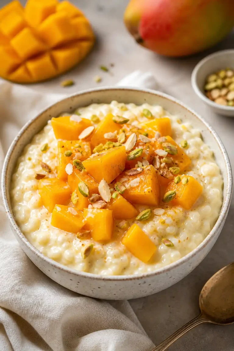 Jamie Oliver mango rice pudding