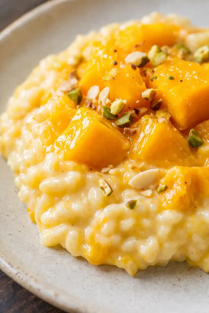 Jamie Oliver mango rice pudding recipe