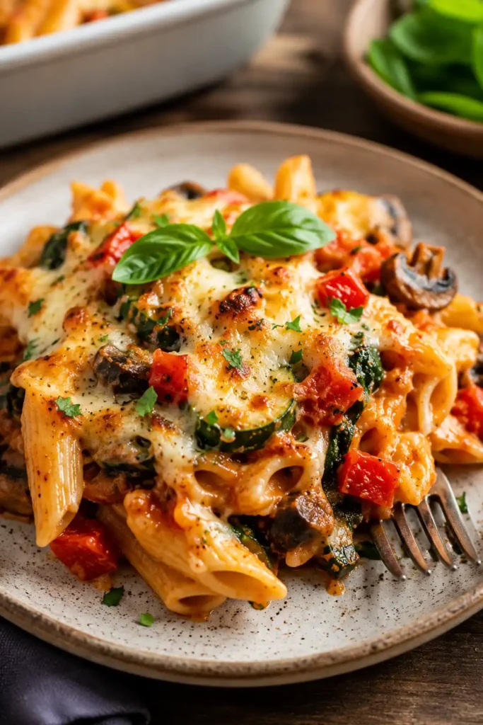 Jamie Oliver pasta bake vegetarian recipe