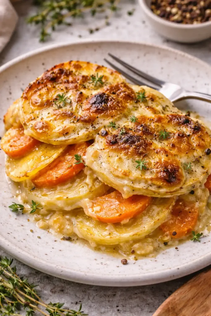 Jamie Oliver root vegetable gratin recipe