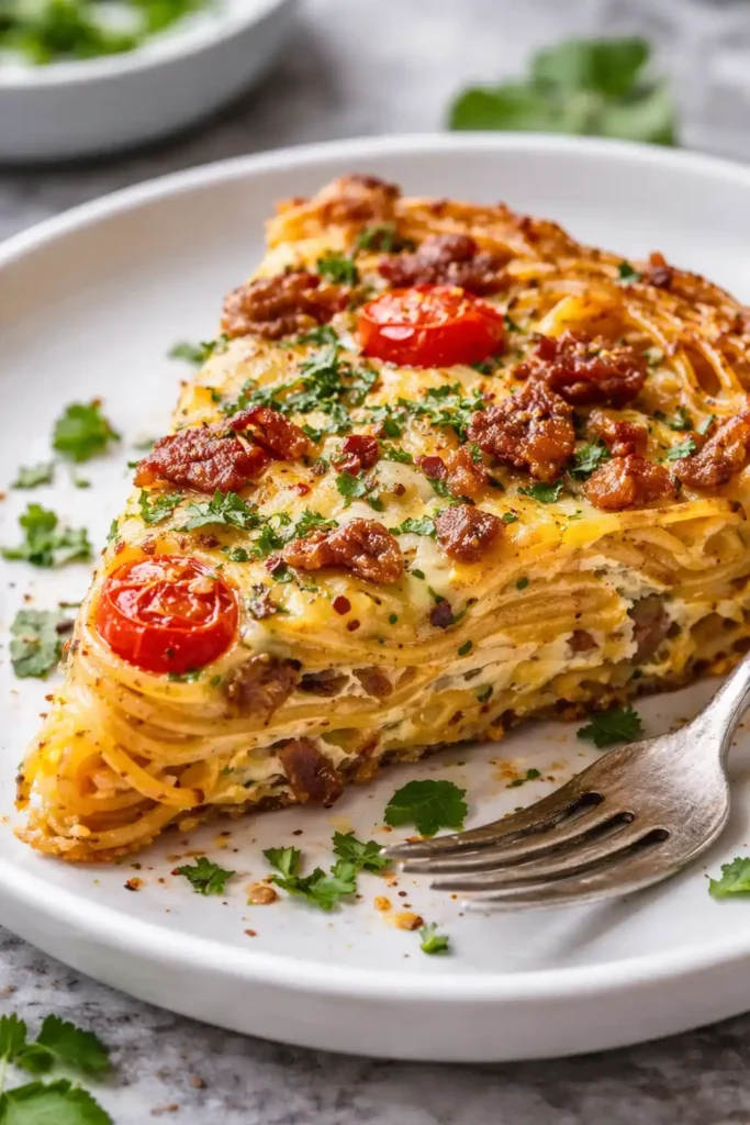 Jamie Oliver spaghetti frittata