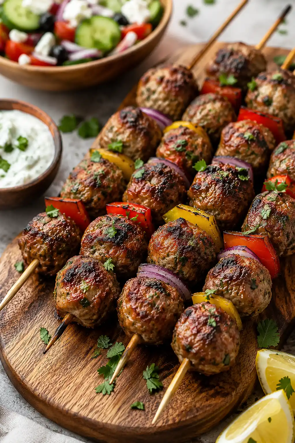Jamie Oliver Meatball Kebabs