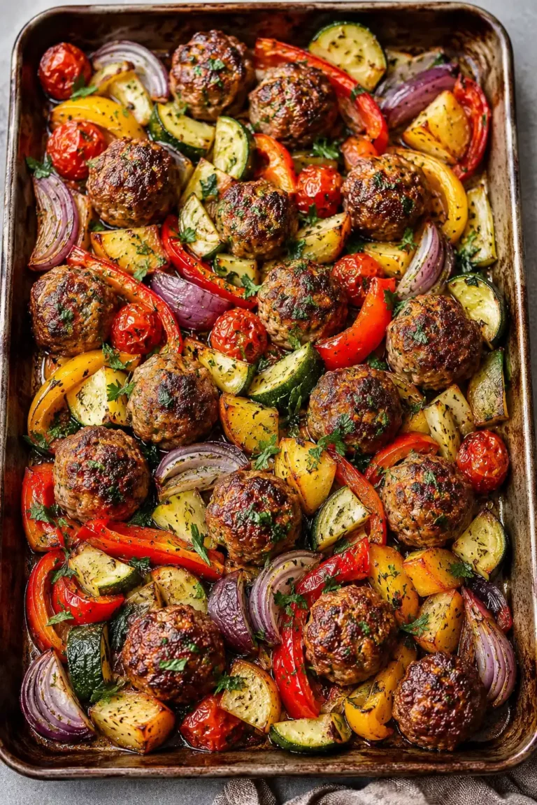 Jamie Oliver Meatball Traybake