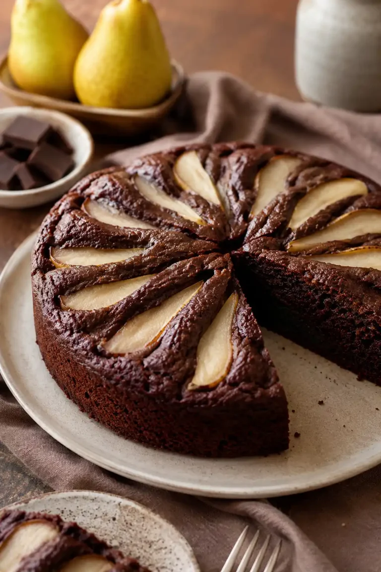 Nigella Lawson chocolate pear cake